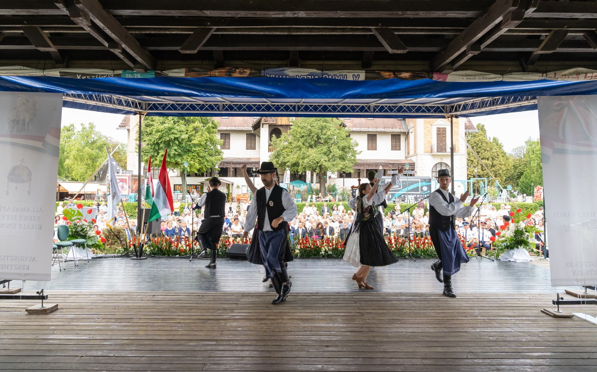 Folk dance performances at the Music Pavilion events