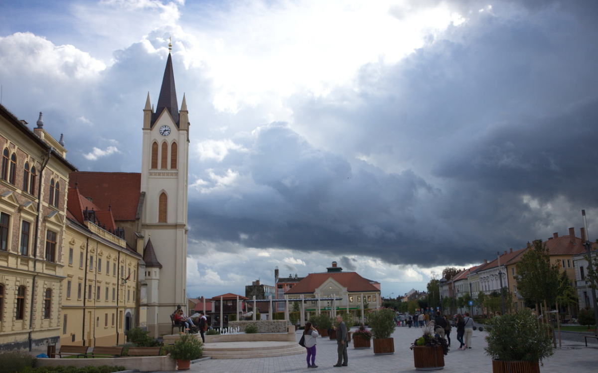 Beautiful Main Square even in cloudy weather