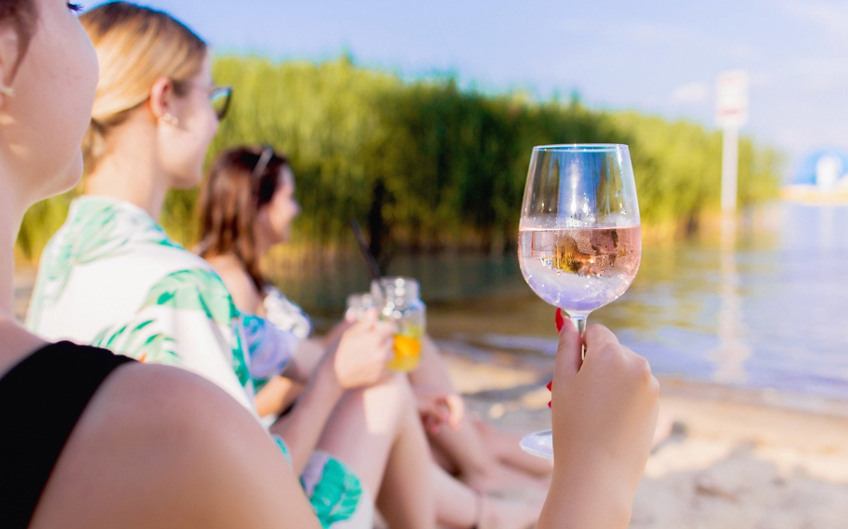 Wine tasting at Lake Balatonn