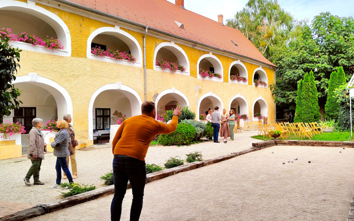 Petanque is a throwing game of French origin, which can be tried out by interested people today in Keszthely.