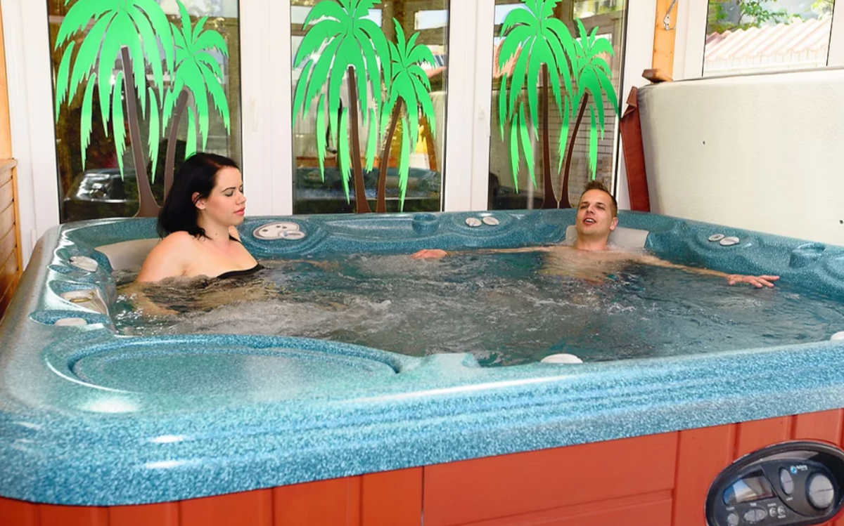 The Tokajer Wellness Panzió offers a bubbling spa for weary guests.