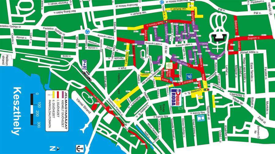 Parkolási zónák, mobilparkolás Keszthelyen