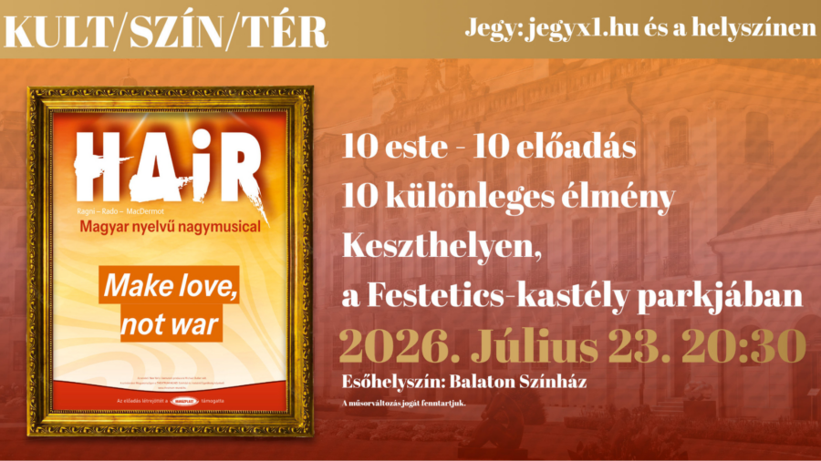 KULT/SZÍN/TÉR – HAIR – magyar nyelvű musical