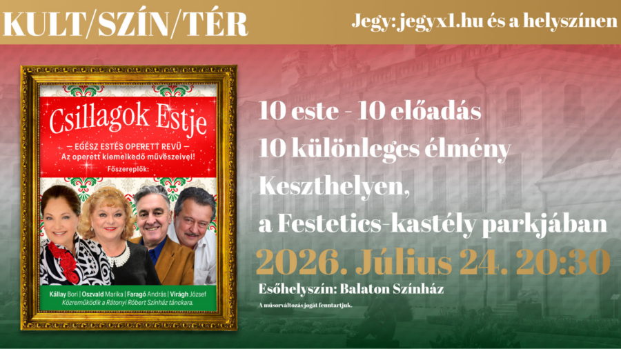 KULT/SZÍN/TÉR – Csillagok Estje – egész estés operett revü