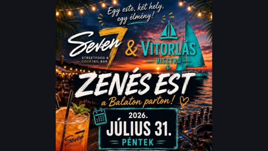 Zenés est a Balaton-parton
