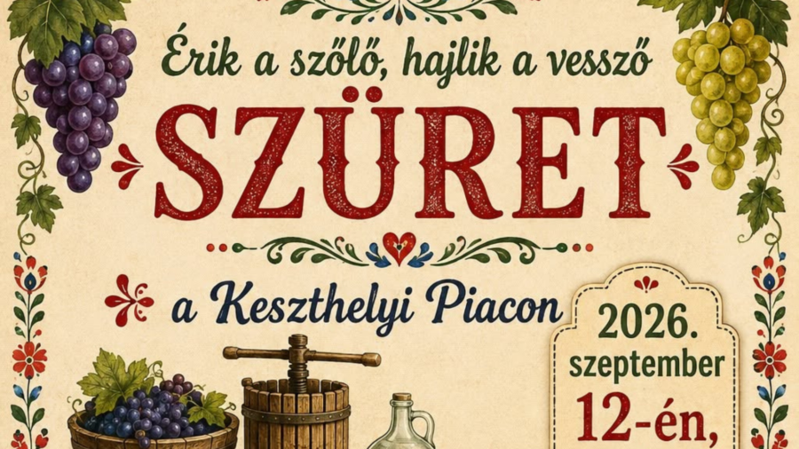 Szüret a Keszthelyi Piacon