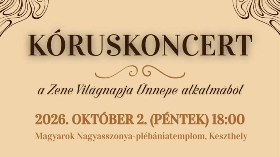 Kóruskoncert a Zene Világnapja Ünnepe alkalmából