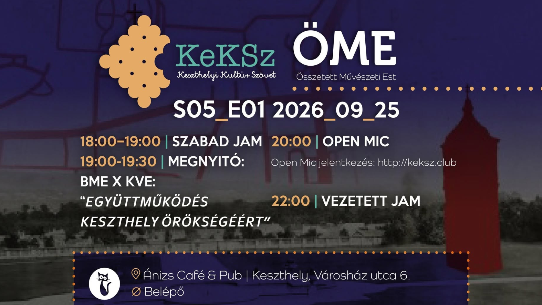 Összművészeti est Keszthely Ánizs
