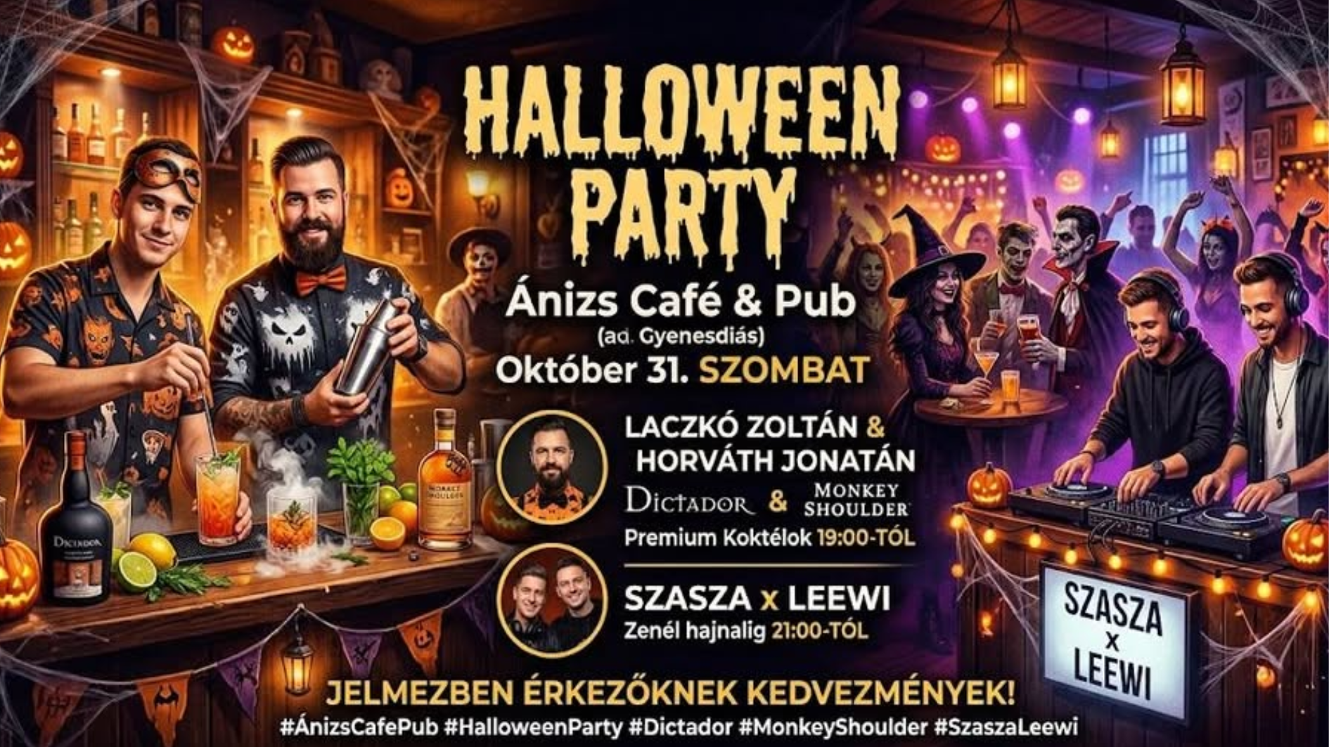 Halloween Party az Ánizsban