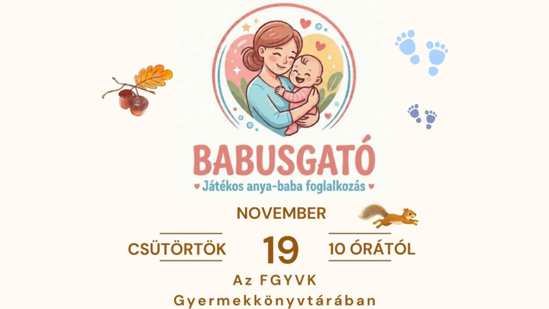 Játékos anya-baba foglalkozás