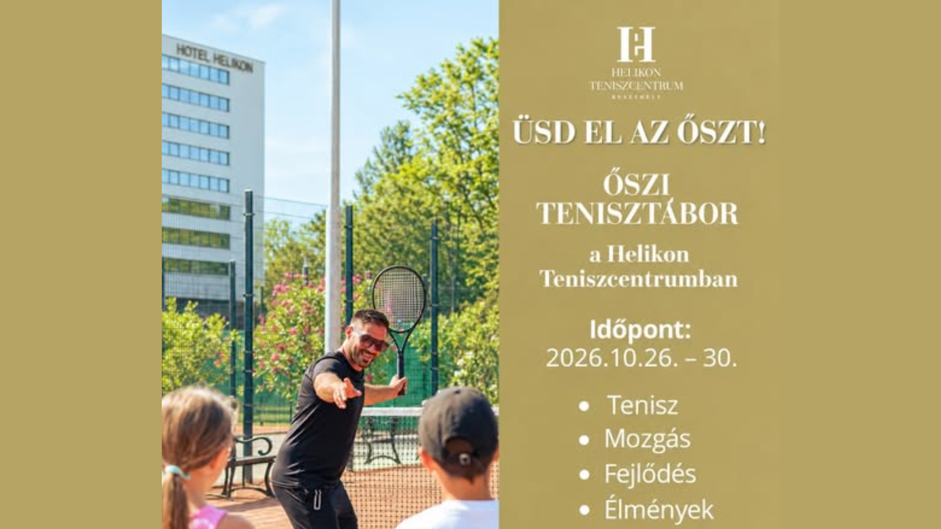 őszi tenisz tábor